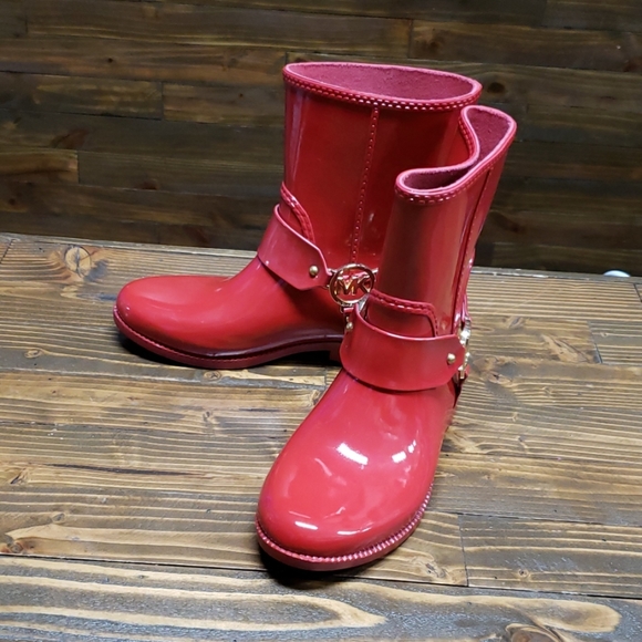 Michael Kors Women's Red Rain Boots US Size7 - Picture 6 of 6